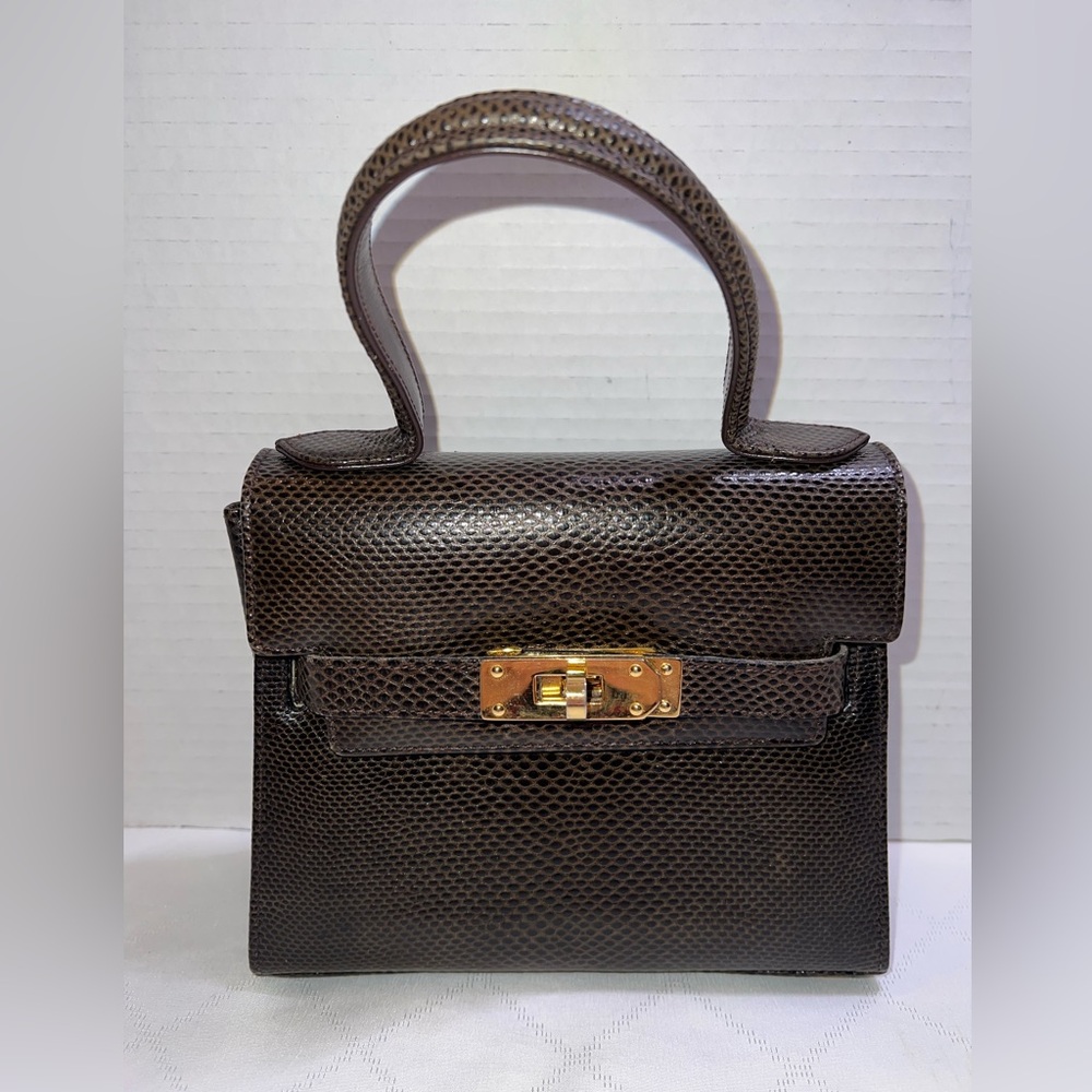 🔥🔥🔥 Finesse La Model Kelly Mini Lizard Handbag - Picture 2 of 16